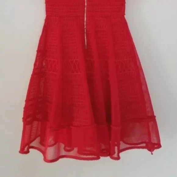 Maje Rosalie Red Dress - Picture 9 of 10